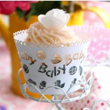 Cupcake Wrapping Baby 1- White