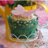 Cupcake Wrapping Swirls- Green