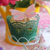 Cupcake Wrapping Stars- Green