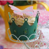 Cupcake Wrapping Crown- Green