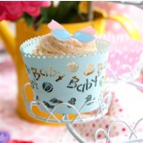 Cupcake Wrapping Baby 1- Baby Blue