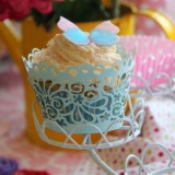 Cupcake Wrapping Swirls- Baby Blue