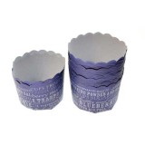 Blue Scalloped Cups