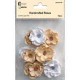 Handcrafted Roses - White Cream