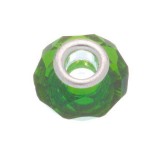 Green Big Hole Transparent Bead