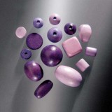 Wooden Mix Beads - Lilac