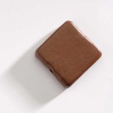 Square Wooden Beads Brown - 2 Pieces 