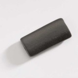 Oblong Wooden Beads Black - 2 pieces