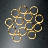 Gold Plated Jump Rings - 6mm