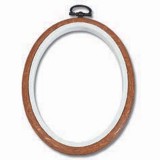 Oval Flexi Hoop Brown 7 x 5"