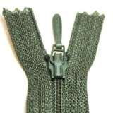 Khaki Zip Fastener - 18 cm