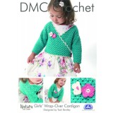 Girls Wrap-Over Cardigan Natura Crochet Pattern