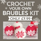 Crochet your own Christmas Baubles Kit 