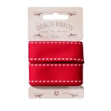 Tilda Sweet Christmas Ribbon 25mm Seams Red