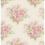 Tilda Painting Flowers Fabric - Summer Floral Dove