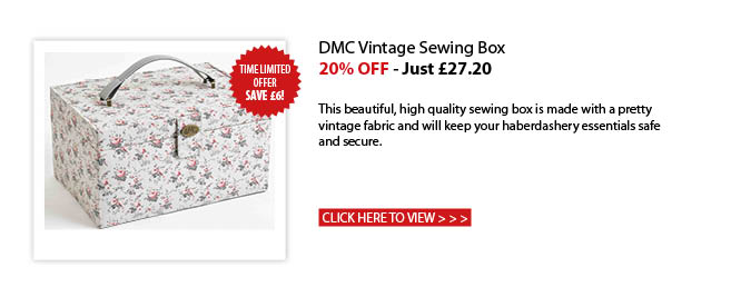Get 20% OFF this pretty Vintage Sewing Box - Just £27.50